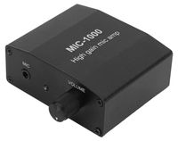 Amplificateur audio amplificateur de microphone - 3,5 mm - batterie 250 mAh - Compact 65 x 53 x 25 mm