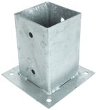 Fixmasters Vloerpaalhouder voor tuinpaal - 9 x 9 cm - Verzinkt