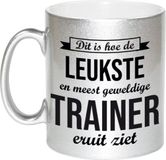 Bellatio Decorations Shoppartners Bv Trainer Koffiemok / Theebeker - Zilverkleurig - 330 ml