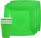 Santex feest/verjaardag servies set - 10x bordjes en bekertjes - fel groen - karton