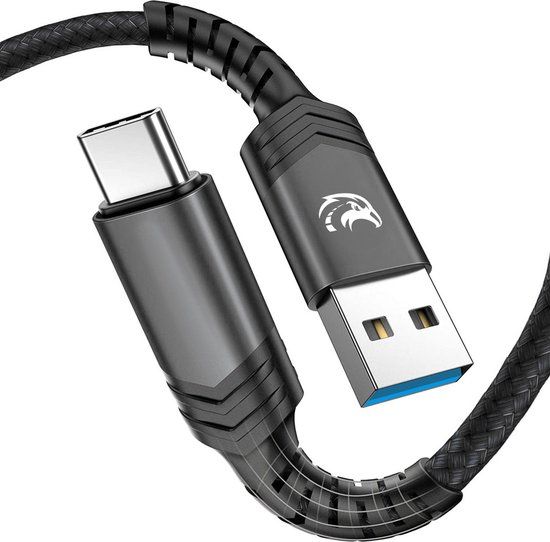 Travelhawk USB-A naar Apple Lightning Kabel - 2 Meter - Zwart