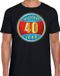 Bellatio Decorations Shoppartners Bv 40e verjaardag cadeau t-shirt hoera 40 jaar zwart voor heren - verjaardagscadeau shirt M