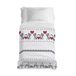 PENSIERI DELICATI Sprei 220 x 280 cm, 100% piqué-katoen, motief: grijze katjes