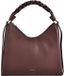 Coccinelle Leren schoudertas Boheme Grana Double Shoulder Bag Berry / Wint. Rose donkerpaars