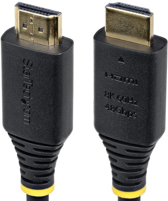 StarTech.com 50cm Gecertificeerde Ultra High Speed HDMI Kabel, 8K 60Hz/4K 120Hz, HDMI 2.1 Kabel met HDR10+ / eARC, 48Gbps, 8K HDMI Kabel voor Monitor/TV/Scherm