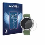 Savvies 3 Stuks Screenprotector - Geschikt voor OnePlus Watch 3 - Beschermfolie Glas Transparant