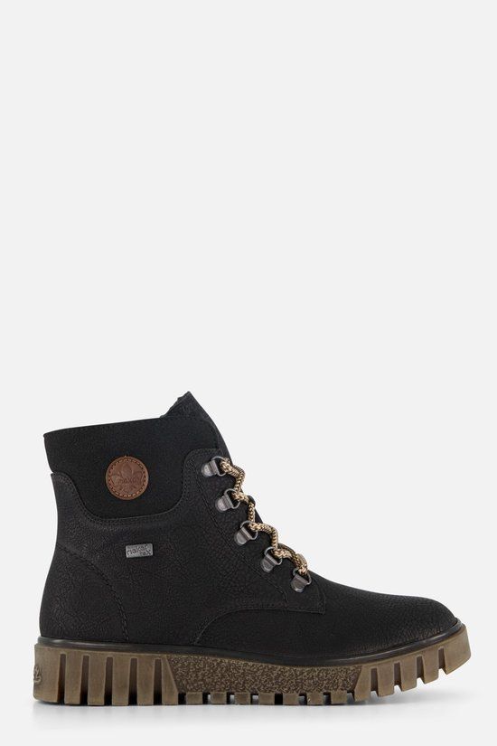 Rieker Veterschoenen Hoog - Zwart - Maat 36