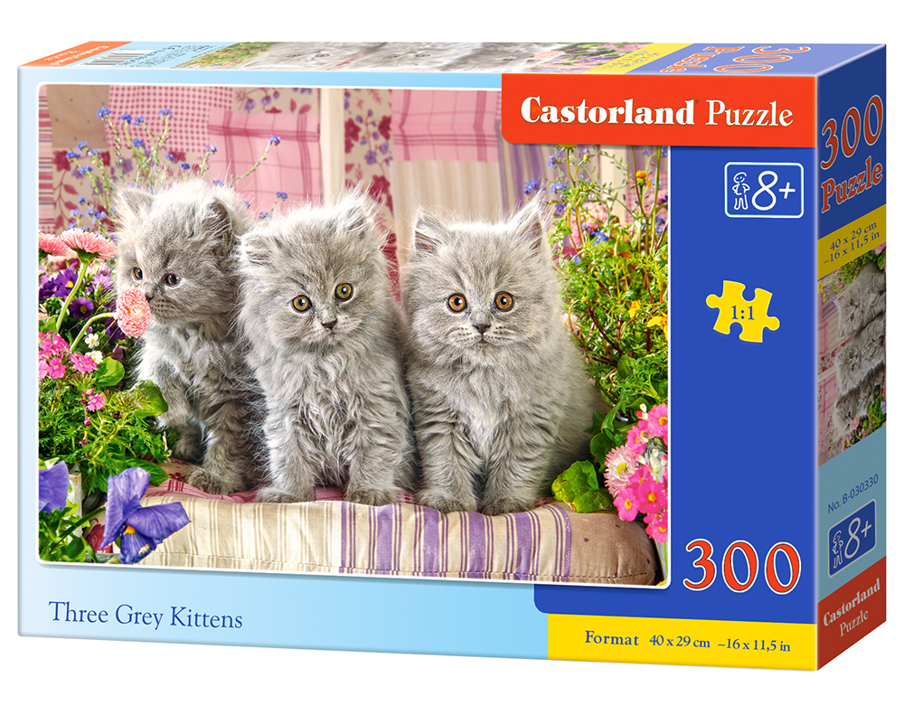 Castorland Three Grey Kittens - 300 stukjes