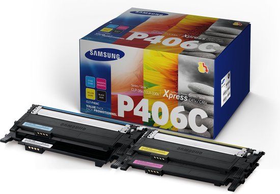 Samsung CLT-P406C - Toner Cartridge Kit - Black, Cyan, Magenta, Yellow - 1500 Pages