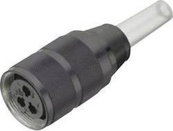 BINDER 09-0034-00-03 Kabelconnector M25 Vrouwelijk Gegoten Aluminium Zilver Soldeer IP40 250V 10A Duitsland