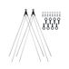 SKS Garde-boue tiges argent - 28 pouces