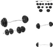 vidaXL Halter- en halterset met schijven 60 kg