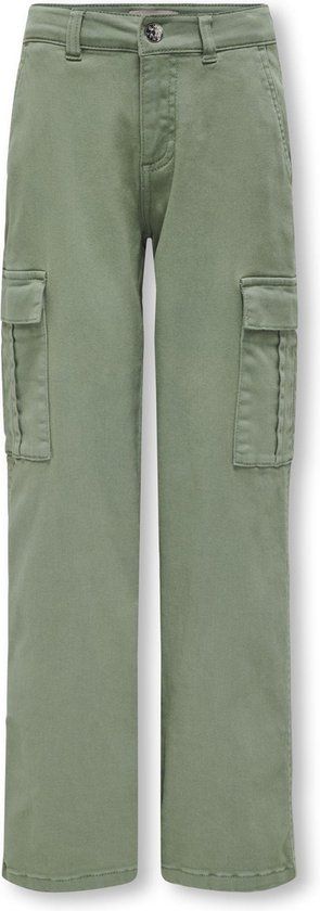 ONLY KOGYARROW-VOX STR CARGO PANT PNT NOOS Meisjes Broek - Maat 128 - Hedge Green