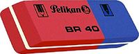 Pelikan 619569 vlakgum Rubber Blauw, Rood 40 stuk(s)