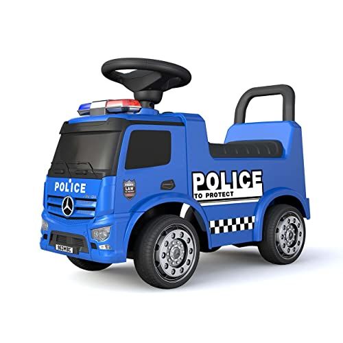 Speelgoedvoertuig | Mercedes-Benz Kinderauto Met Licentie Met Muziek En Claxon Zit En Duwspeeltje Met Stuur En Verborgen Opbergruimte Rood