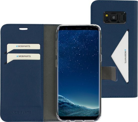 Mobiparts Classic Wallet Case Samsung Galaxy S8 Blue blauw / Galaxy S8