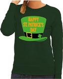 Bellatio Decorations Happy St. Patricksday sweater groen dames S