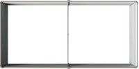 vidaXL bac à plantes surélevé noir noyer 163 x 80 x 55 cm acier