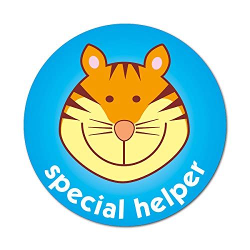 Sticker Factory Tiger - Speciale Helper Stickers 38mm (Pack van 75) - 5060096525356