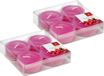Trend Candles Maxi geurtheelichtjes/waxinelichtjes - 8x - Cranberry geur - 8 branduren