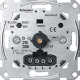 Merten MEG5134-0000 Dimmer (inbouw) Geschikt voor lampen: Gloeilamp, Halogeenlamp, LED-lamp Aluminium