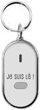 Home deco factory Terugfluitende sleutelhanger - LED lampje - fluitend - incl. batterij
