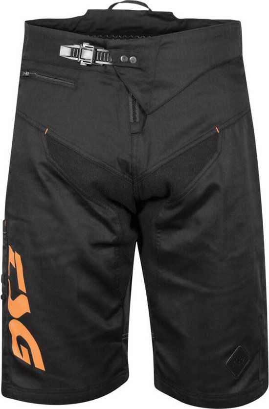 TSG Worx Shorts - Zwart/Oranje - Unisex - Maat S