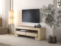 Mobistoxx Castro Meuble tv-hifi CASTRO 2 tiroirs 160 cm chêne élégant