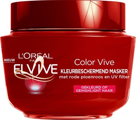 L'Oréal Paris Elvive Color Vive Haarmasker - 300ml - Gekleurd Haar