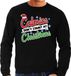 Bellatio Decorations Shoppartners Bv Grote maten foute Kersttrui / sweater - Calories dont count at Christmas - zwart voor heren - kerstkleding / kerst outfit XXXXL