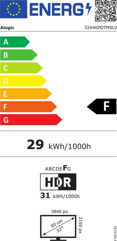 ALOGIC 32A4KPDTMSLV computer monitor 81,3 cm (32\") 3840 x 2160 Pixels 4K Ultra HD LED Touchscreen Multi-gebruiker Zilver