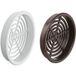 Häfele Grille de ventilation en plastique avec bord de protection, brun
