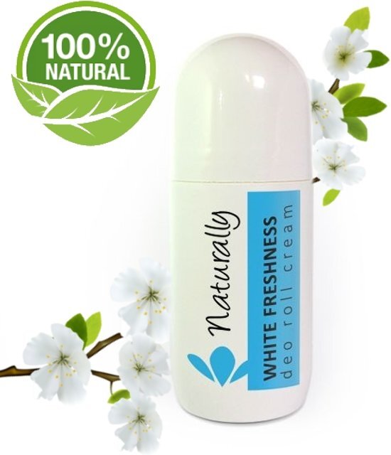 Naturally Natuurlijke Deodorant Roller White Freshness -100% Natuurlijk - Gecertificeerd - 50 ml