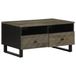 VidaXL Salontafel 80x54x40 cm massief mangohout zwart