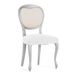 Eysa Set van 2 bi-elastische stoelhoezen zonder rugleuning, wit, design Harlem