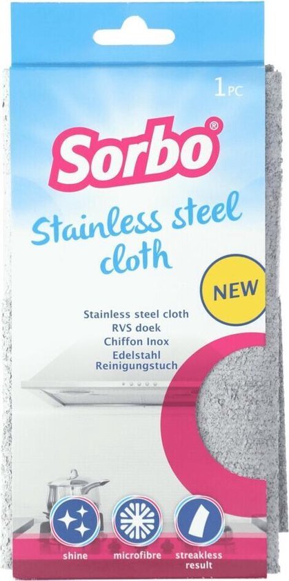 Sorbo Roestvrij staal Reinigingsdoek, 53 g