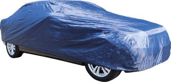 Carpoint Autohoes polyester S - Blauw - Universeel - 406 x 160 x 119 cm