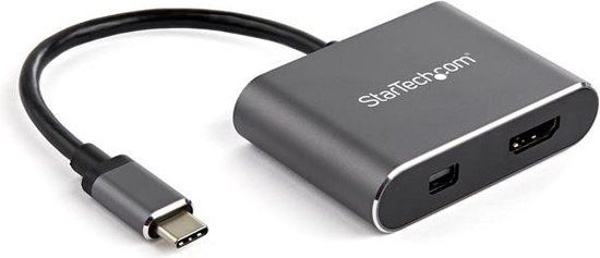 StarTech.com USB-C to HDMI/MiniDisplayPort Adapter - 4K 60Hz