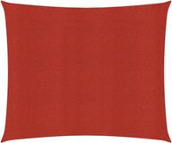 vidaXL Zonnezeil 160 g/m² 3x3 m HDPE Rood