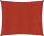 vidaXL Zonnezeil 160 g/m² 3x3 m HDPE Rood