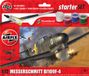 Airfix Modelbouwpakket Vliegtuigen - 55014 Messerschmitt Bf 109F-4 - Propeller Vliegtuig - Starter Set Plastic - 1:72 - Modelbouw