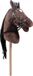 HKM Vedes Hobby Horse Bay - Afneembaar hoofdstel - Stokpaardje - Donkerbruin