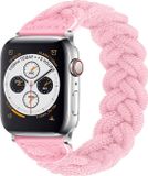 Strap-it Nylon Smartwatch bandje - Geschikt voor Apple Watch 38/40/41/42mm - Roze