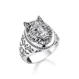 Thomas Sabo Ring Unisex 925 Zilver Zirkoon Wit Dier TR2452-643-21-58