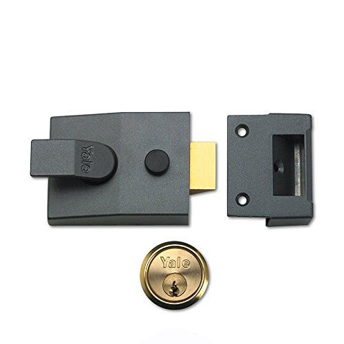 Yale Sloten 89DMGPB Deadlock Nightlatch DMG Messing Cilinder 60mm Backset