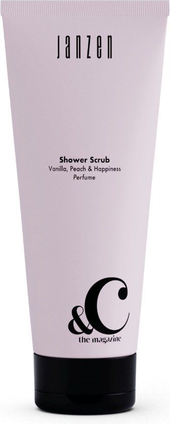 JANZEN &C Vanilla, Peach & Happiness Shower Scrub - 200 ml