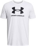 Under Armour UA SPORTSTYLE LOGO UPDATE SS-WHT Heren Sportshirt - Wit - Zwart