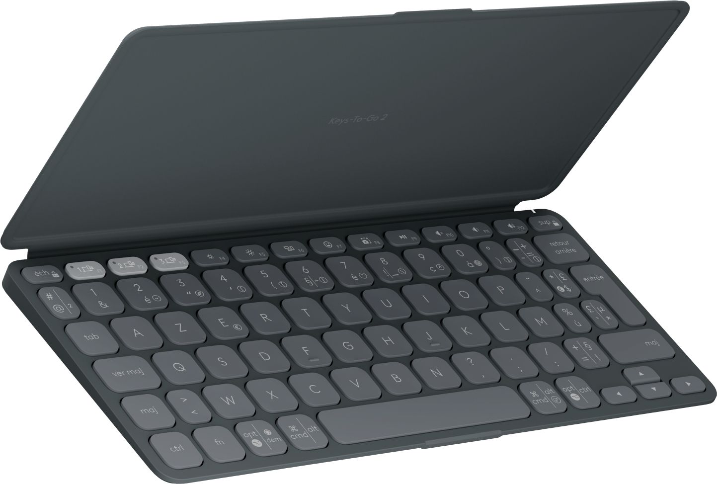 Logitech Keys-To-Go 2 - Draadloos Bluetooth AZERTY Frans Toetsenbord - Grafiet