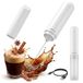 edihome, Mousseur à lait électrique, Mousseur à lait pour café, Mousseur à lait manuel pour cappuccino latte, Rechargeable ou à piles, Rapide et silencieux (Batterie lithium-ion, Blanc)