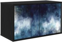 vidaXL Wandmontage TV-meubel RAALTE 69 x 33 x 40 cm Zwart eiken